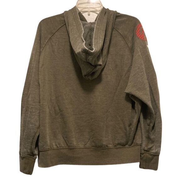 Peloton Half Zip Hooded Green Sweatshirt - Small - Picture 3 of 6